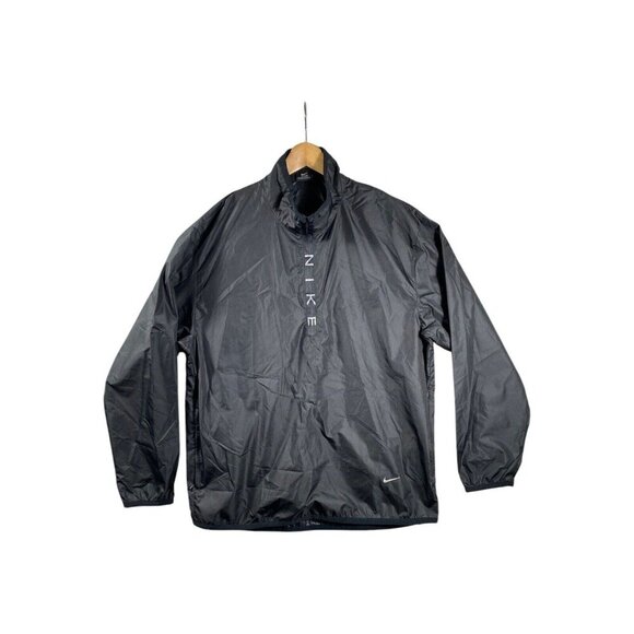 Nike Black Half-Zip Windbreaker Jacket – Size M – Lightweight & Water-Resistant - Picture 1 of 16